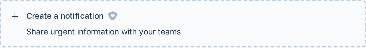 Notification banner in hoops.love, a basketball communication hub for league managers